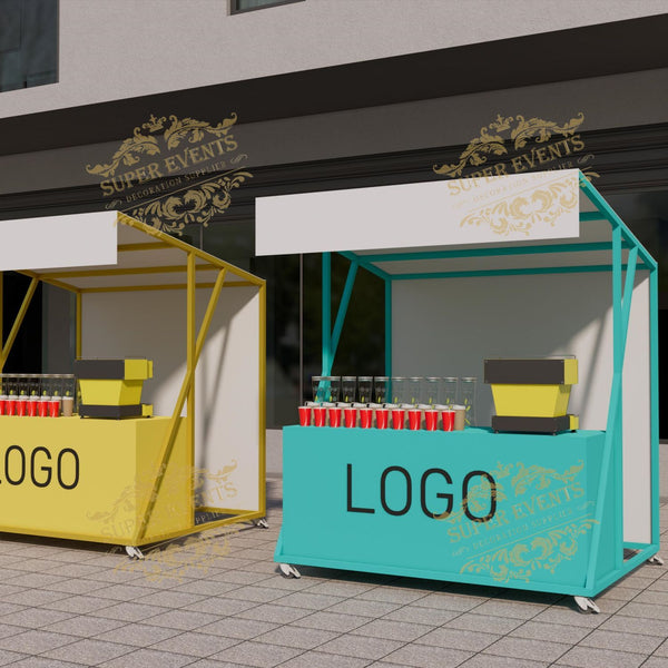 Mobile Promotion Kiosk Market Stall Trellis Night Market Commercial Trade Show Stall Booth
