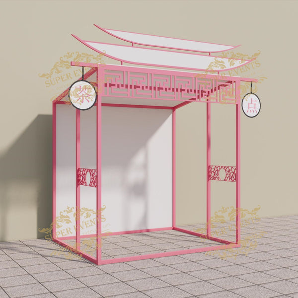 Mobile Promotion Kiosk Market Stall Trellis Night Market Commercial Trade Show Stall Booth