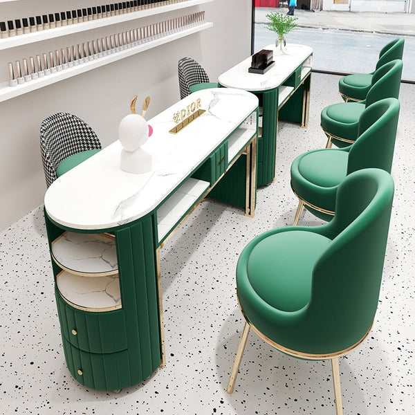 Modern Nail Salon Furniture Nail Desk Manicure Table and Chair Set