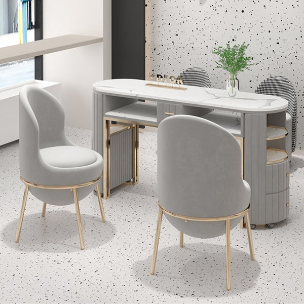 Modern Nail Salon Furniture Nail Desk Manicure Table and Chair Set