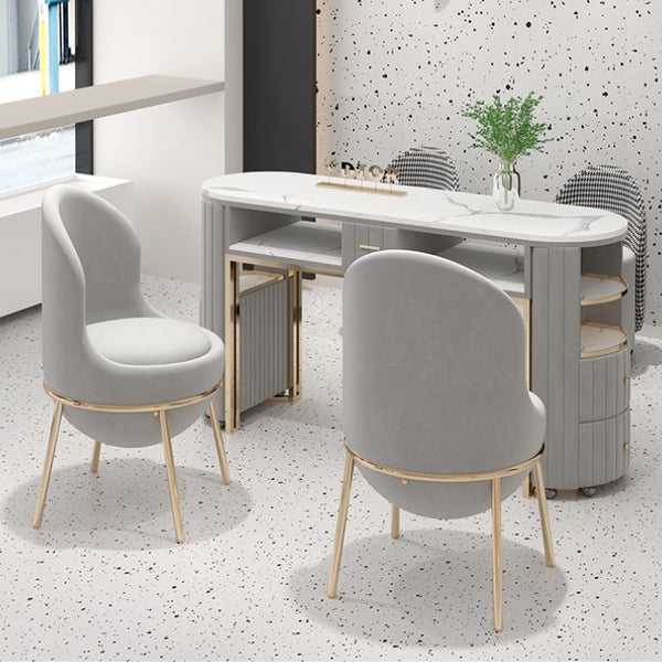 Modern Nail Salon Furniture Nail Desk Manicure Table and Chair Set