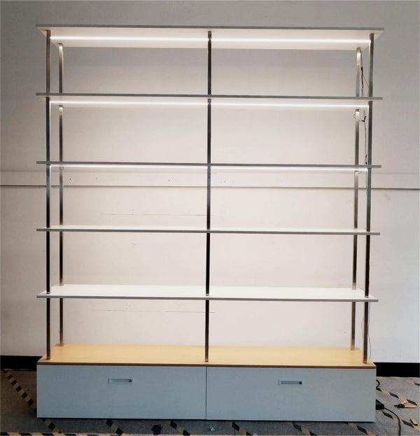 Custom Shoes Display Shelves Wall Mount Handbag Display Stand