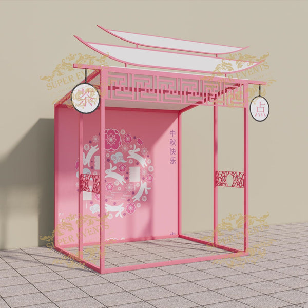 Mobile Promotion Kiosk Market Stall Trellis Night Market Commercial Trade Show Stall Booth