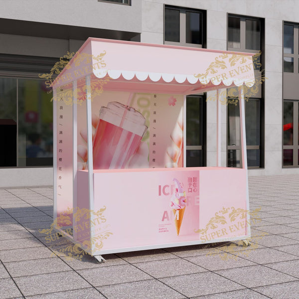 Mobile Promotion Kiosk Market Stall Trellis Night Market Commercial Trade Show Stall Booth