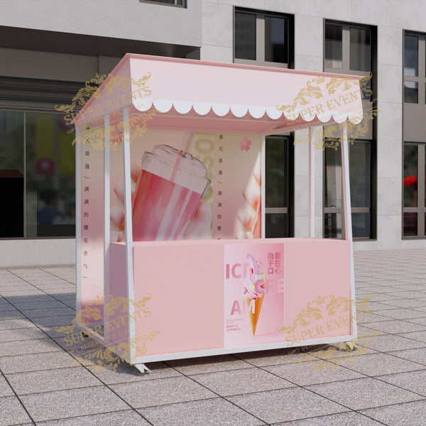 Mobile Promotion Kiosk Market Stall Trellis Night Market Commercial Trade Show Stall Booth