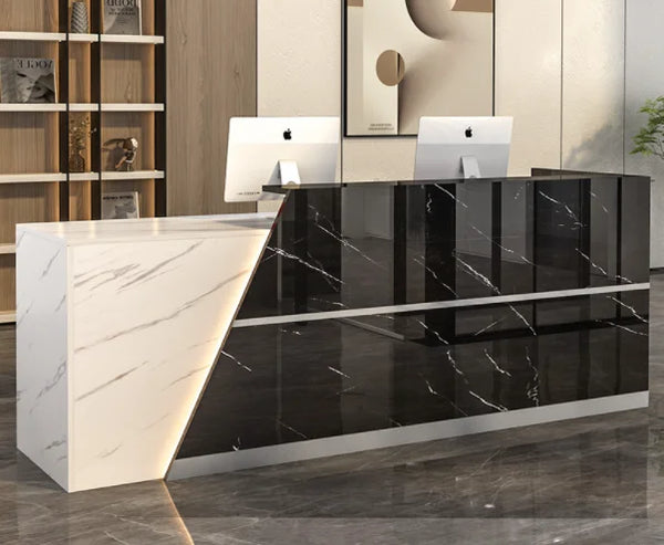 Custom Luxury Salon Reception Counter Furniture Retail Clothing Store Front Desk