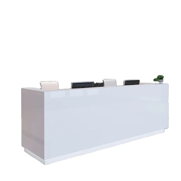 High Quality Front Counter Office Hotel White l Shape Reception Front Desk