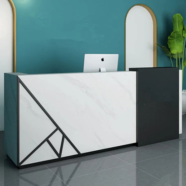 White Beauty Salon Furniture Spa Reception Desk Table Office Front Counter