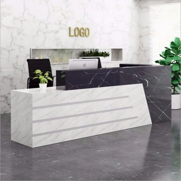 Large Reception Desk Front Desk Counter for Salon Office Lobby Retail Shop Clinic