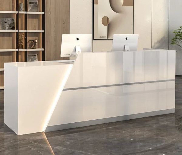Custom Luxury Salon Reception Counter Furniture Retail Clothing Store Front Desk
