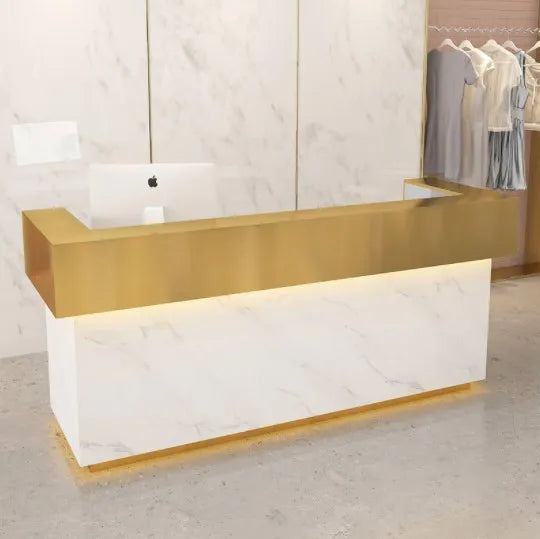Modern Design Beauty Salon Office Furniture Front Counter Reception Desk