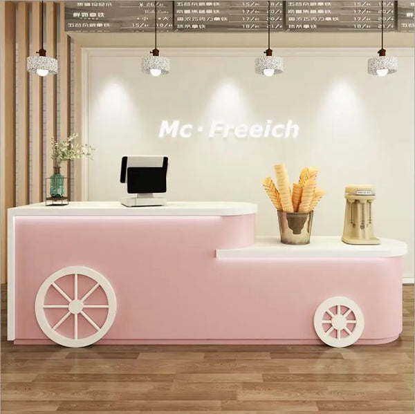 Modern Fancy Design Beauty Salon Furniture Reception Desk Hotel Front Desk Counter