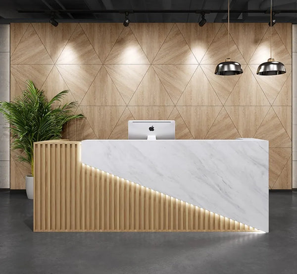 Modern Hotel Office Reception Desk Beauty Salon Front Reception Desk