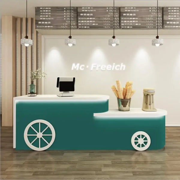 Modern Fancy Design Beauty Salon Furniture Reception Desk Hotel Front Desk Counter