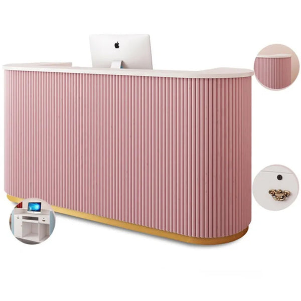 Custom Modern Office Reception Front Desk Small Beauty Salon Cashier Counter