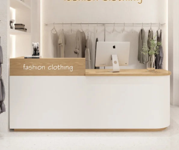 Modern Custom Clothing Store Checkout Counter Hotel Beauty Salon Reception Desks