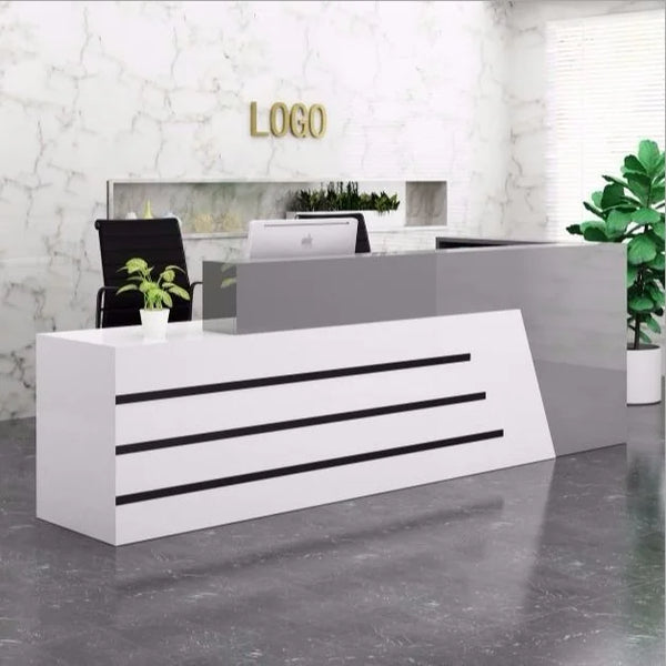 Large Reception Desk Front Desk Counter for Salon Office Lobby Retail Shop Clinic