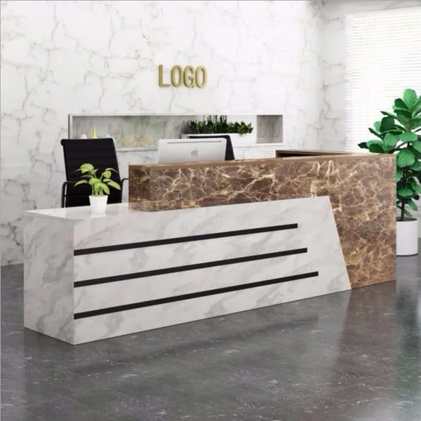 Large Reception Desk Front Desk Counter for Salon Office Lobby Retail Shop Clinic