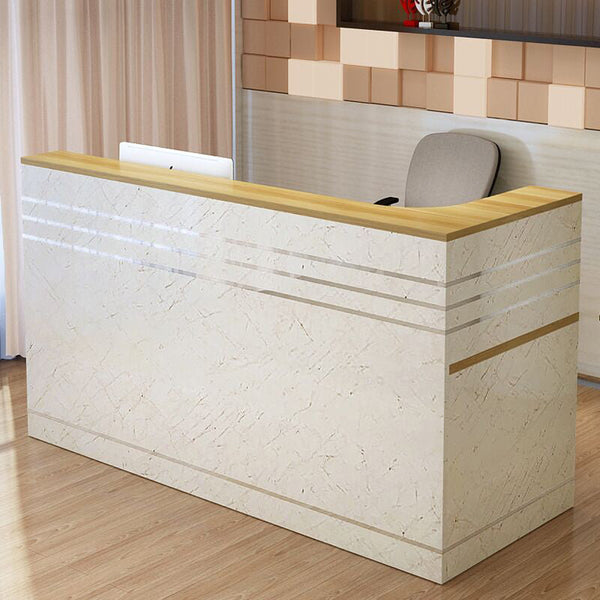 Modern White Modern Office Reception Desk Lobby Retail Shop Clinic Reception Counter