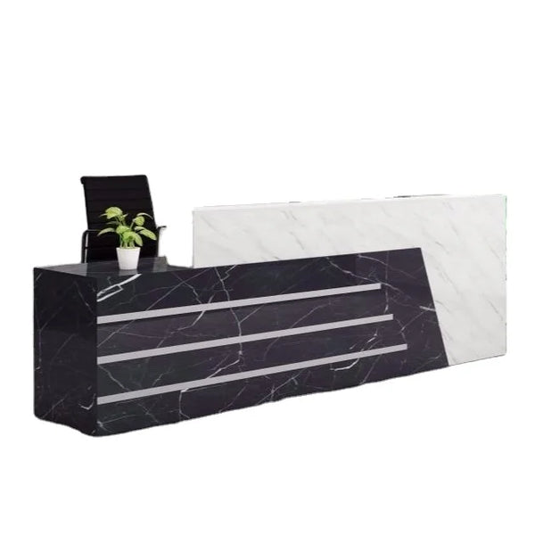 Large Reception Desk Front Desk Counter for Salon Office Lobby Retail Shop Clinic
