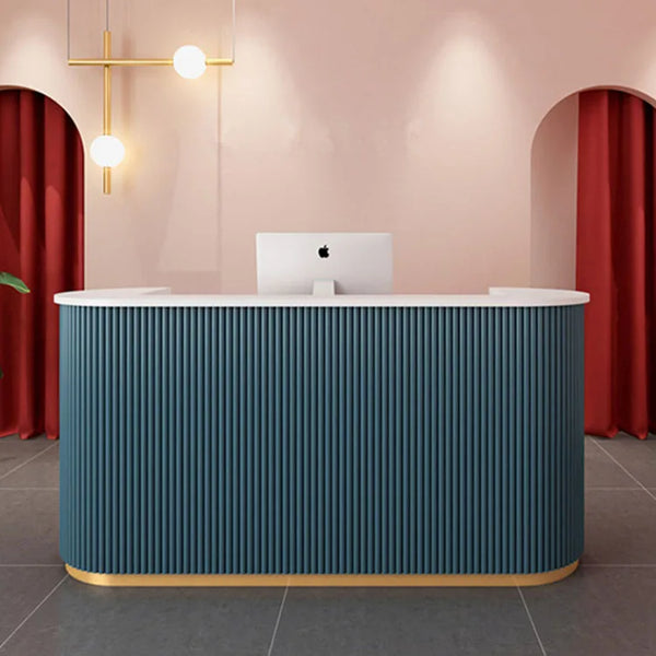 Cheap Small White Modern Office Front Counter Salon Reception Desk
