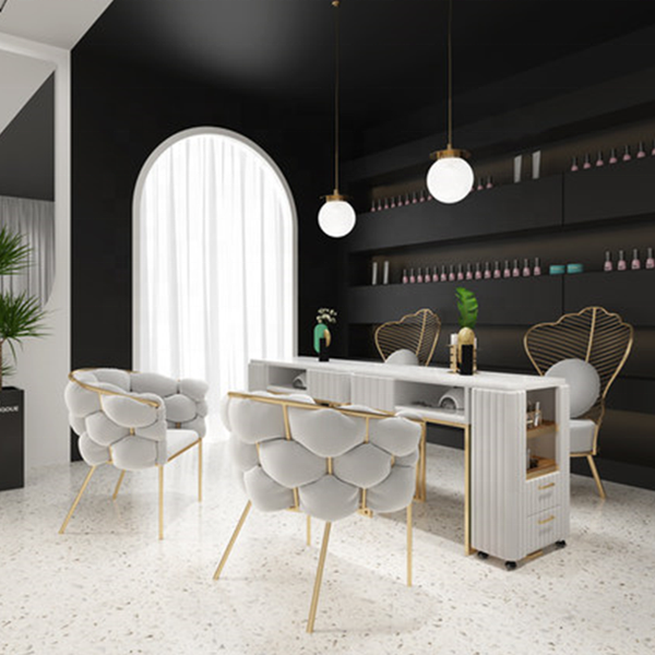 Modern Nail Salon Furniture Nail Desk Manicure Table and Chair Set