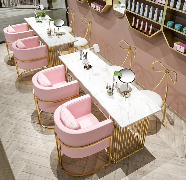 Modern Nail Salon Furniture Nail Desk Manicure Table and Chair Set