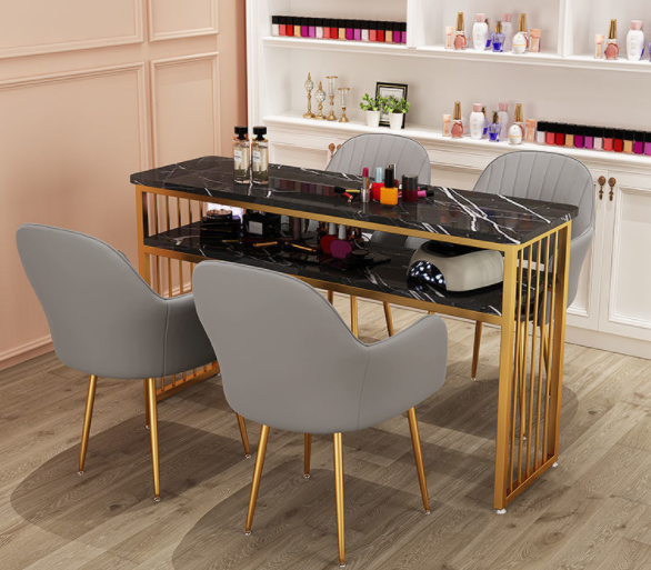 Modern Nail Salon Furniture Nail Desk Manicure Table and Chair Set