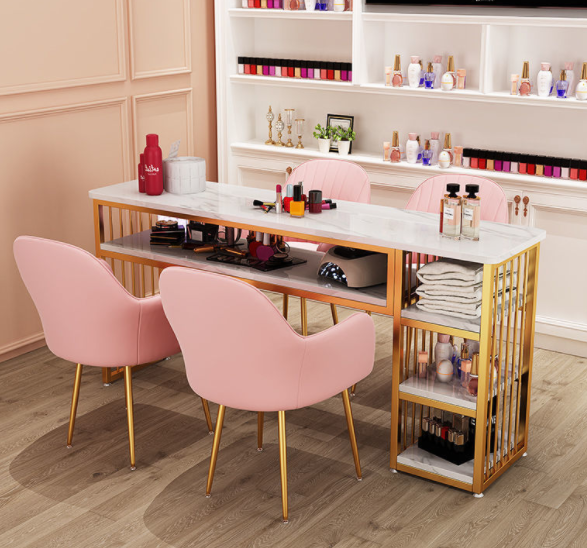 Modern Nail Salon Furniture Nail Desk Manicure Table and Chair Set