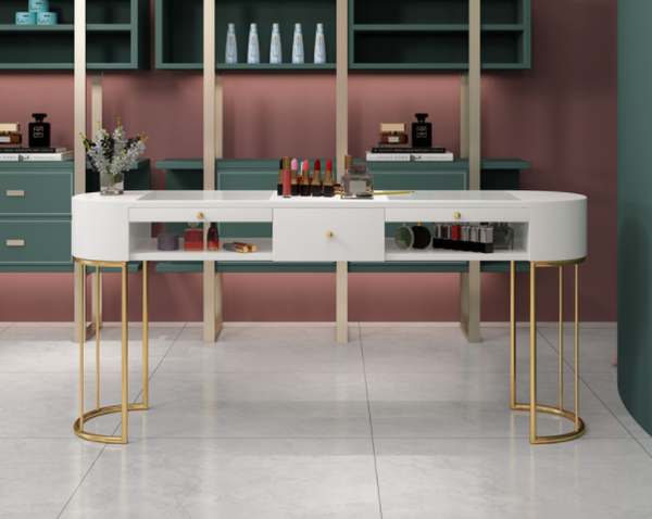 Modern Nail Salon Furniture Nail Desk Manicure Table and Chair Set