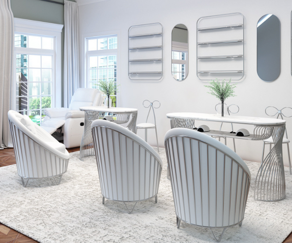 Modern Nail Salon Furniture Nail Desk Manicure Table and Chair Set