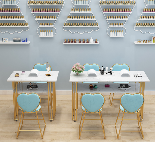 Modern Nail Salon Furniture Nail Desk Manicure Table and Chair Set