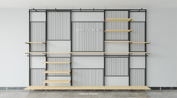 Wall Mounted Display Rack for Retail Menswear Store