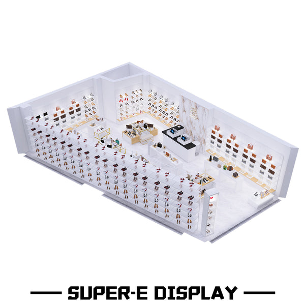 Unique Modular Wall Mounted Clothing Rack for Retail Shop