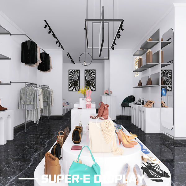 Shoe and bag store scene