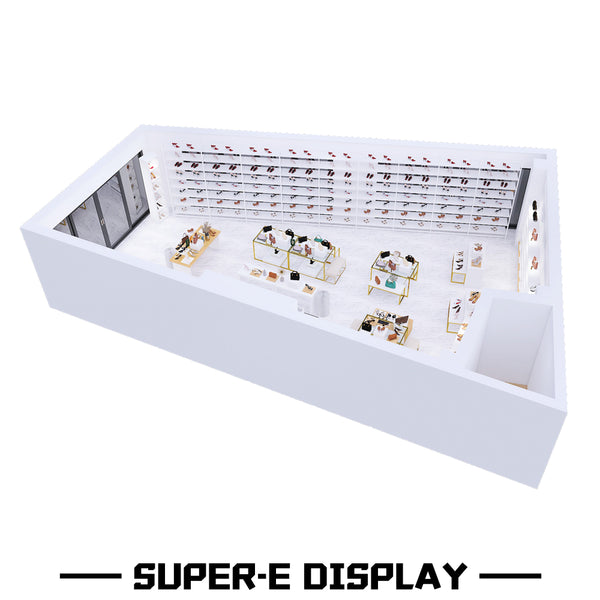 Unique Modular Wall Mounted Clothing Rack for Retail Shop