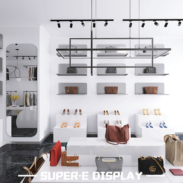 Shoe and bag store scene