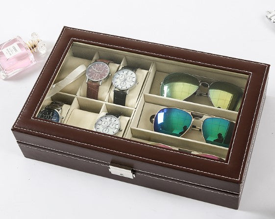 Fashion sunglass and watch drawer box