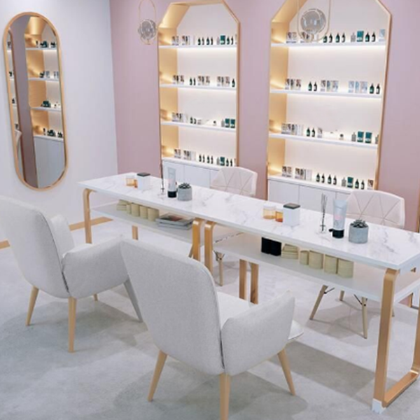 Modern Nail Salon Furniture Nail Desk Manicure Table and Chair Set