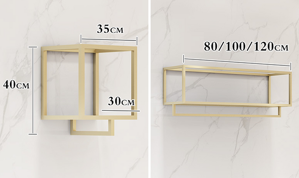Wholesale Gold Metal Display Racks for Clothes Store