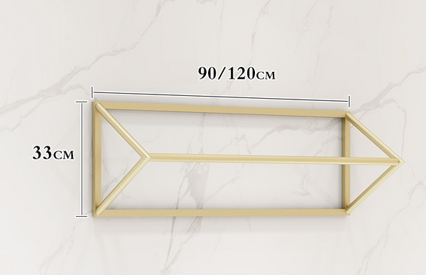 women's children's clothing gold wall hanger