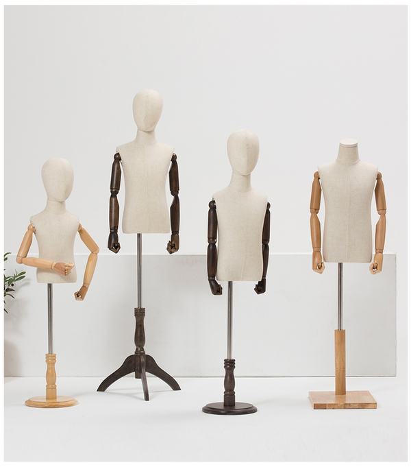 Fashionable Child Half Body Mannequins Torso for Kids