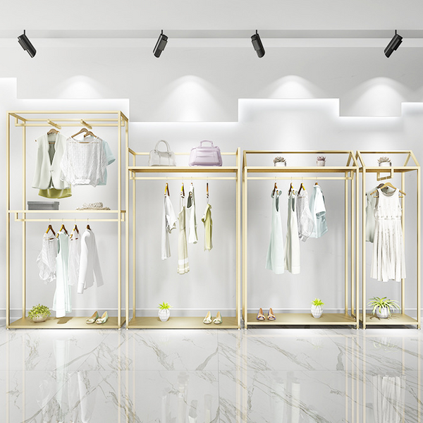 Custom Clothing Store Metal Display Shelf