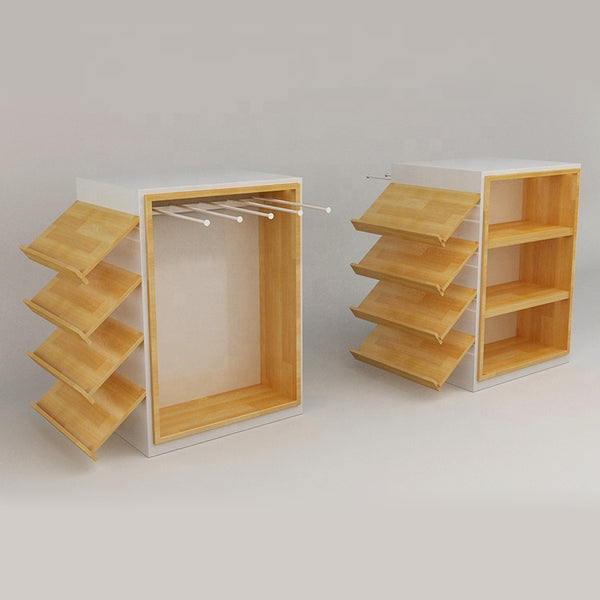 4 Layer Show Shelf Beddings Wooden Display Rack