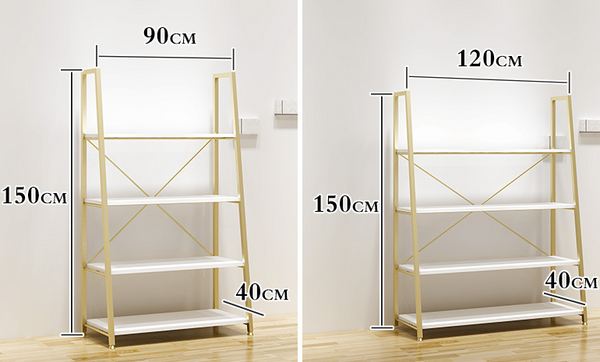Golden Multilayer Shoes Bags Display Rack