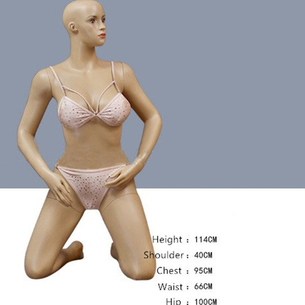 realistic mannequin female clothes underwear display