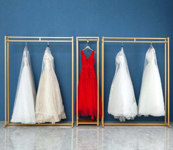 Custom Gold Elegant Wedding Dress Display Stand