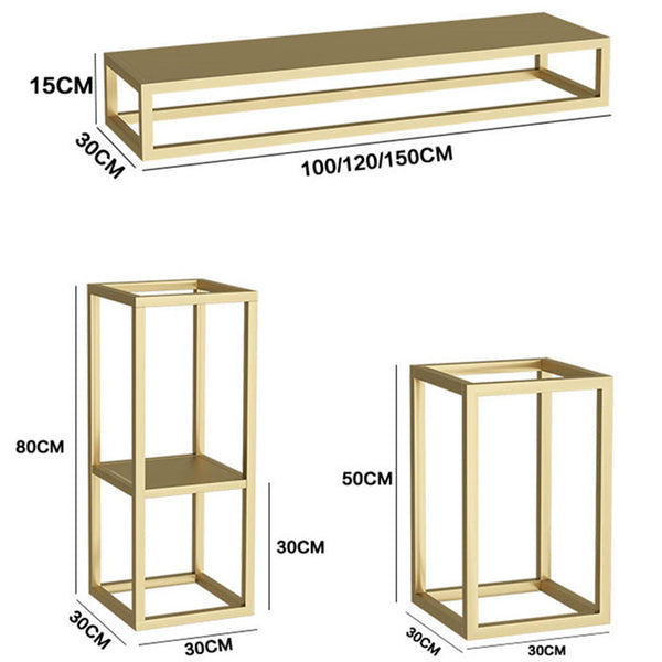 Gold Wall Rack Clothing Hanger for Clothing Store