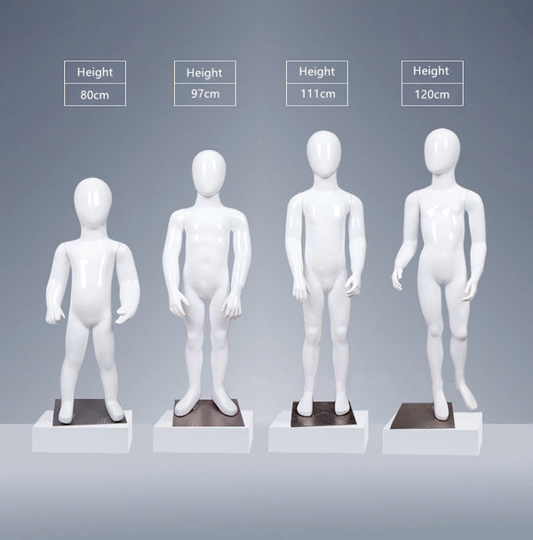 white fiberglass display furniture kids full body mannequin