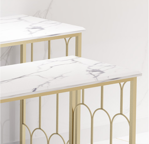 metal gold shoes display rack handbag display table
